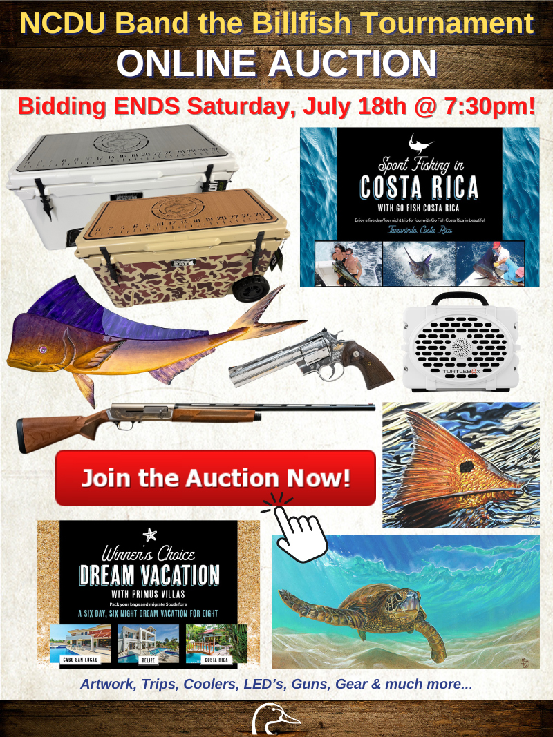 NCDU Band the Billfish Online Auction!