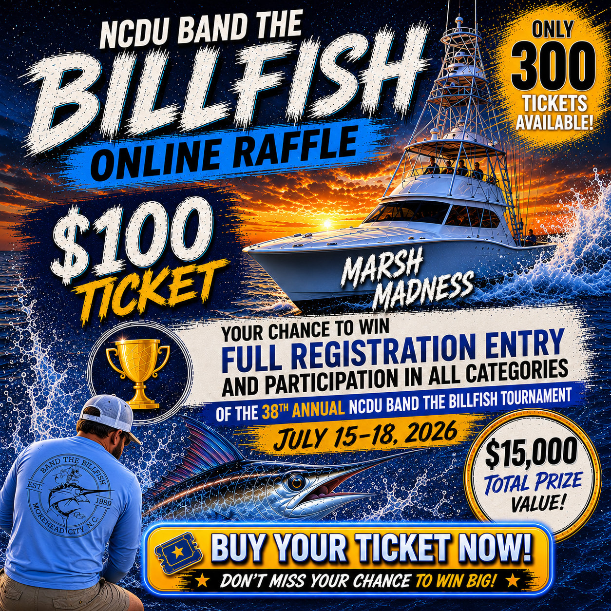 NCDU Band the Billfish Online Raffle!